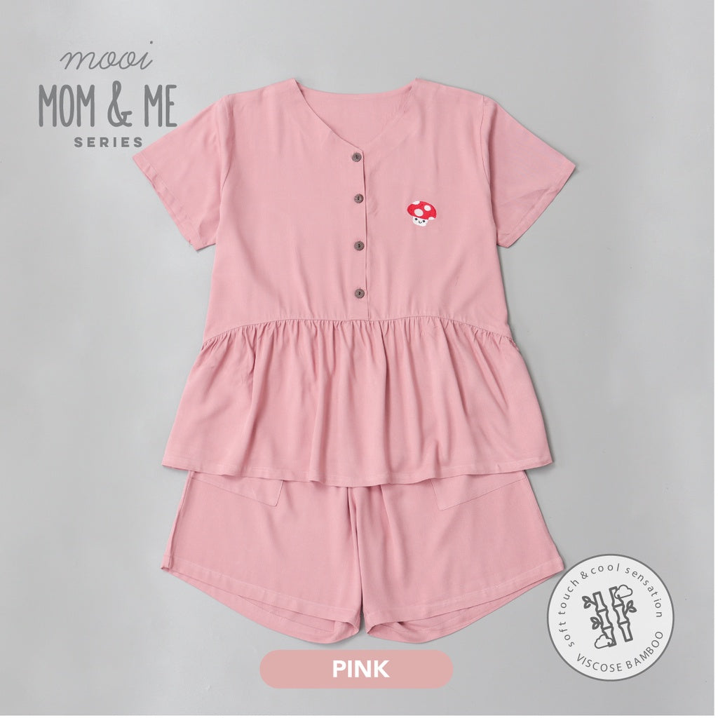 Mooi Piyama Wanita Peplum Set Bamboo Viscose