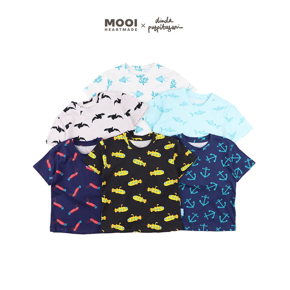 Mooi X Dinda Puspitasari Kaos Anak Laki - Laki Ruhie Printed Tee