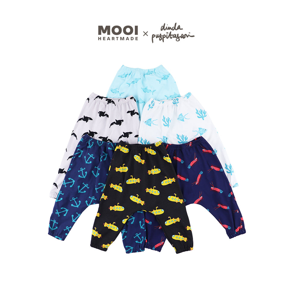 Mooi X Dinda Puspitasari Setelan Bayi Ollie Long Button Set