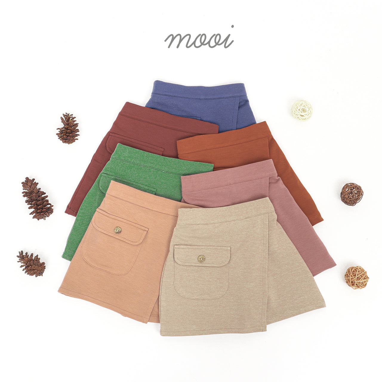Mooi Rok Celana Skort Anak Perempuan Iva Skort Pants V.1