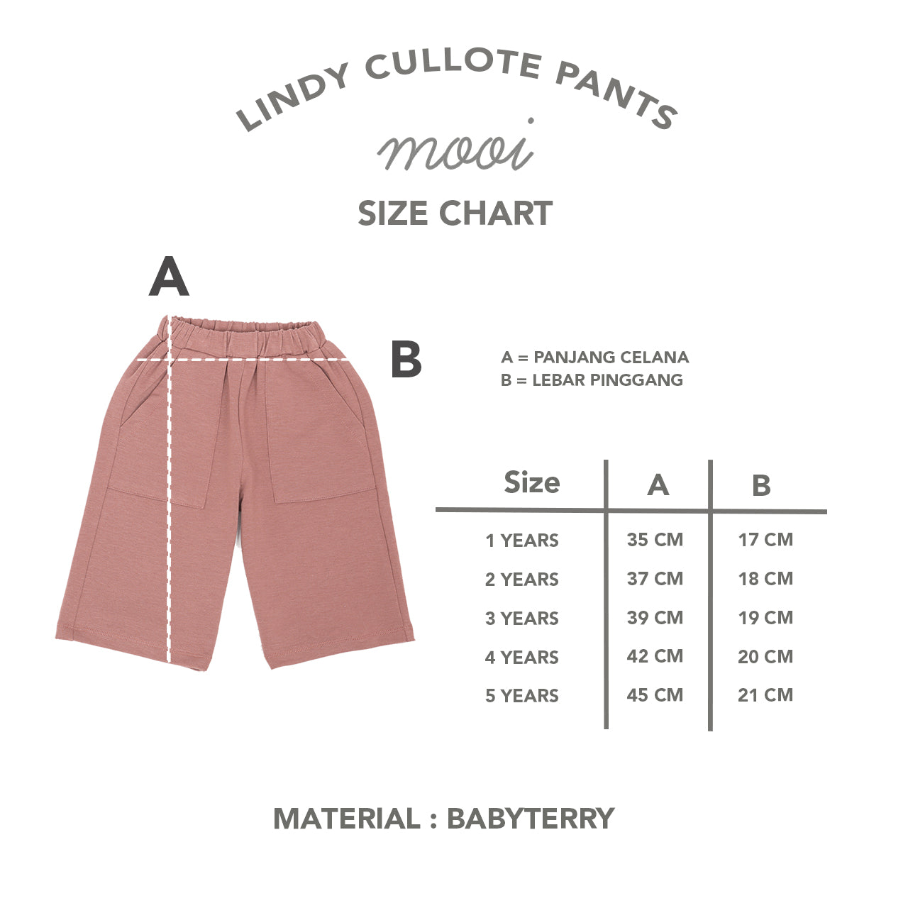 Mooi Celana Panjang Anak Perempuan Lindy Cullotes Pants