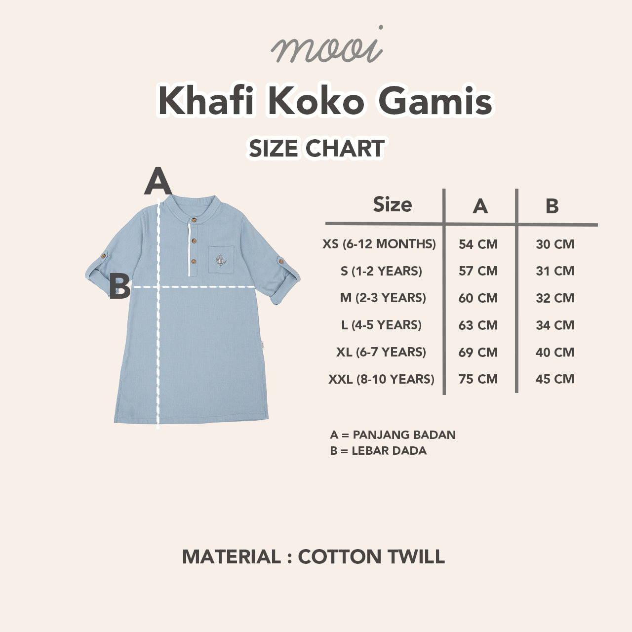 Mooi Atasan Anak Laki-Laki Khafi Koko Gamis Anak Raya Collection