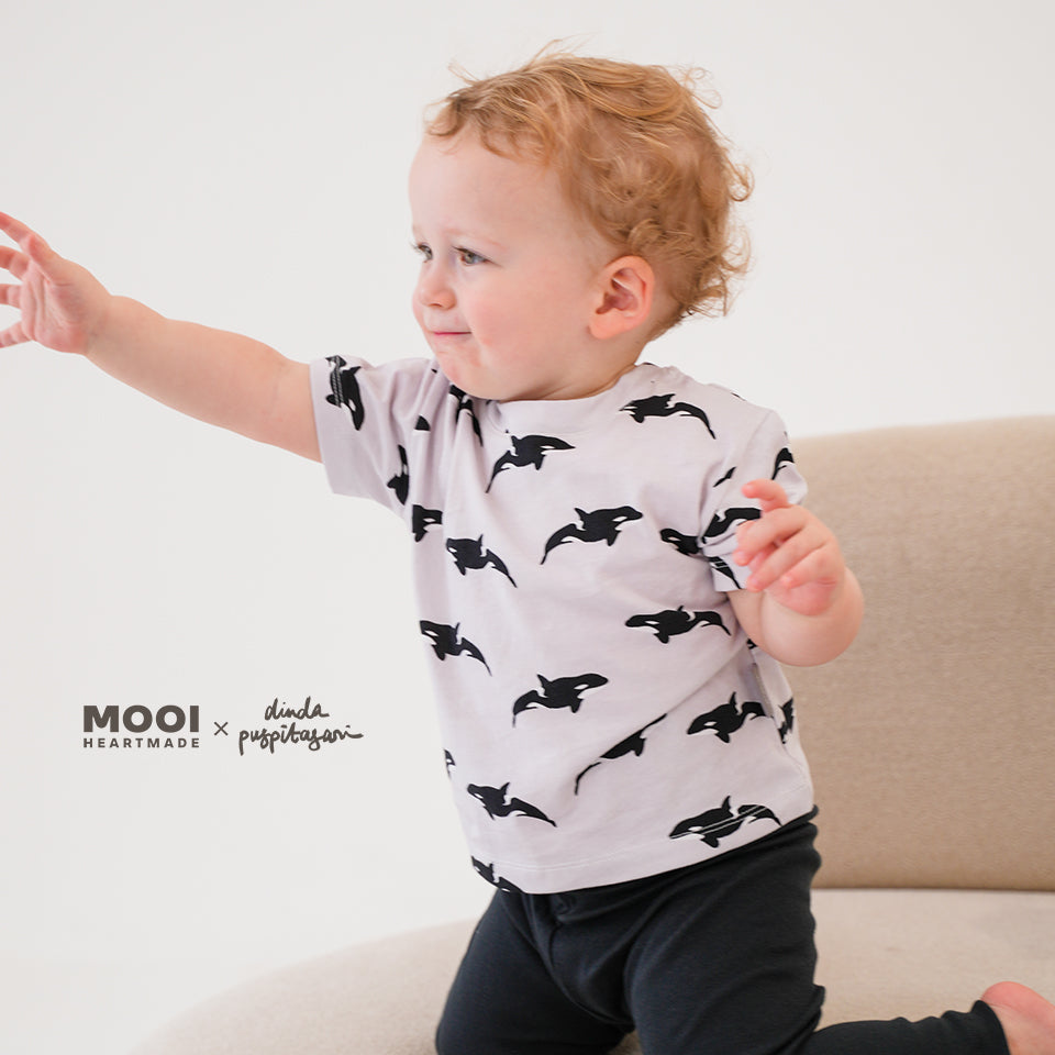 Mooi X Dinda Puspitasari Kaos Anak Laki - Laki Ruhie Printed Tee