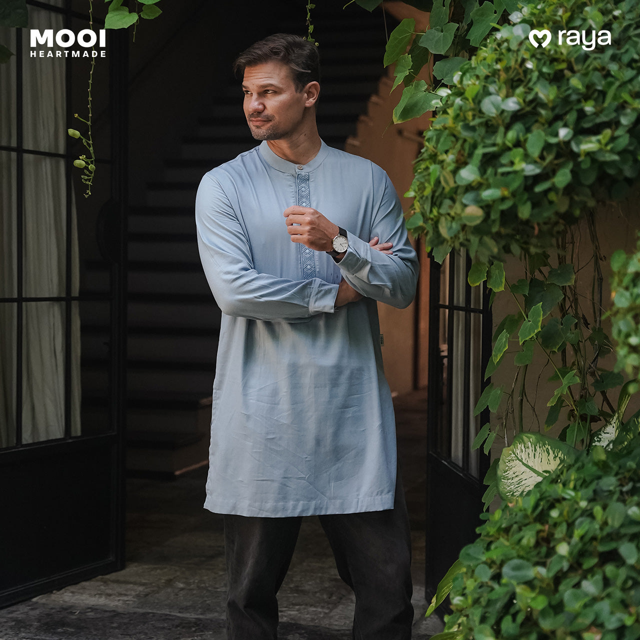 Mooi Atasan Pria Kemeja Pria Raya Collection Naqa Koko