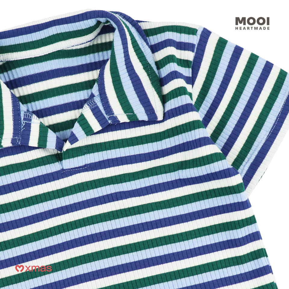 Mooi Kemeja Anak Laki - Laki Christmas Collection Gio Polo Shirt