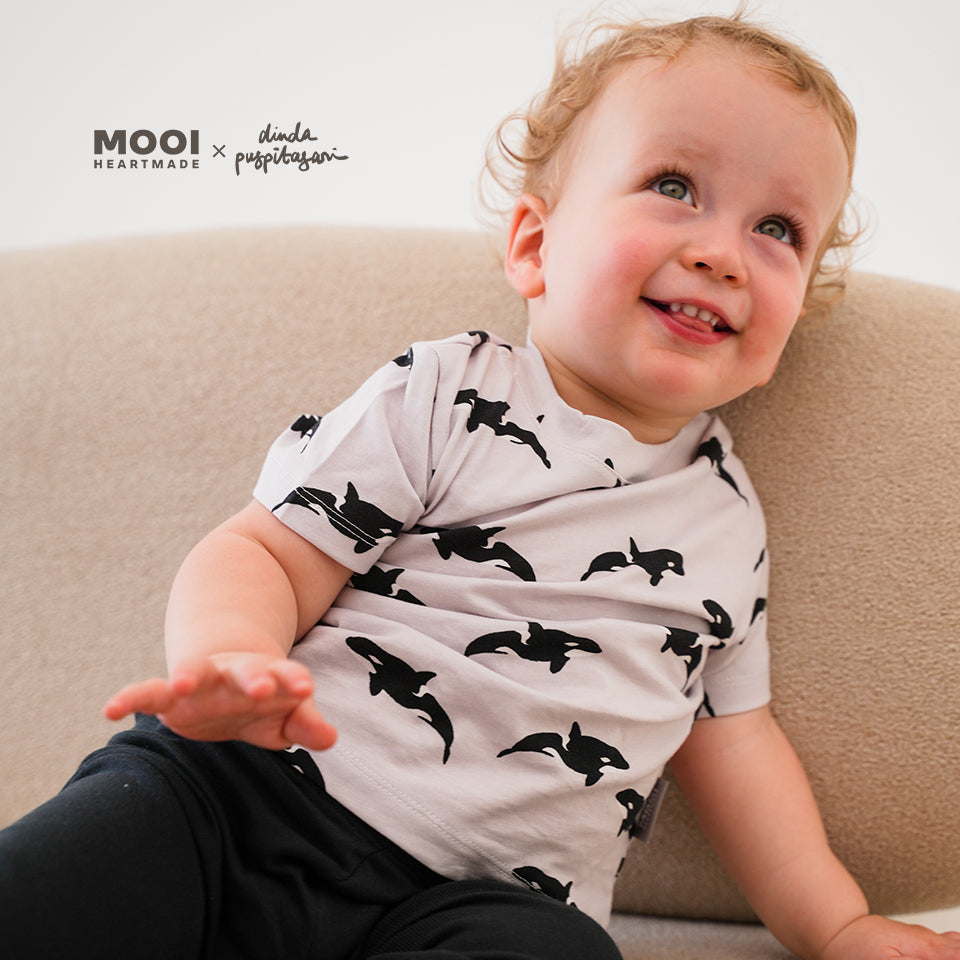 Mooi X Dinda Puspitasari Kaos Anak Laki - Laki Ruhie Printed Tee