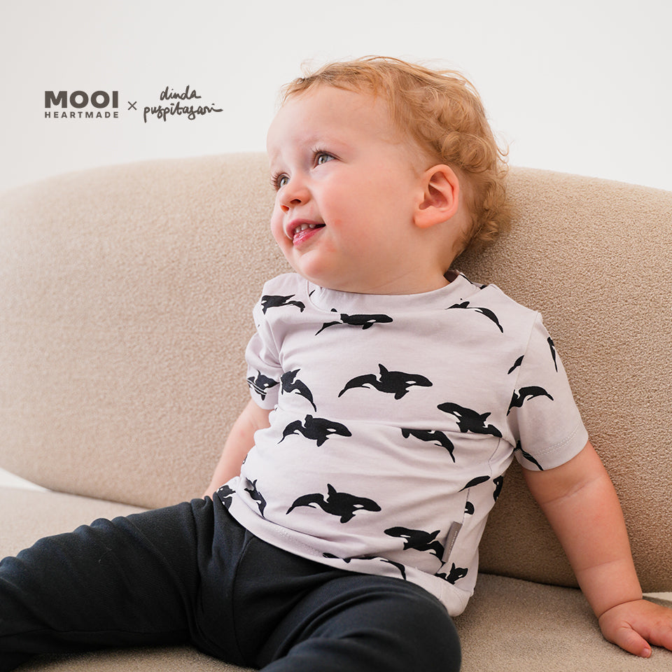 Mooi X Dinda Puspitasari Kaos Anak Laki - Laki Ruhie Printed Tee