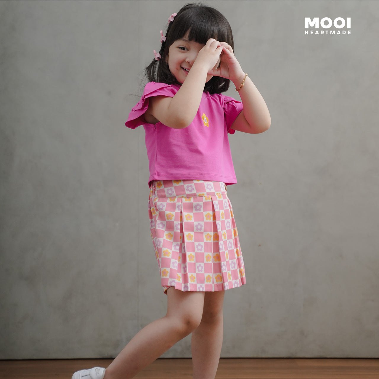 Mooi Setelan Anak Perempuan Ella Skort Set