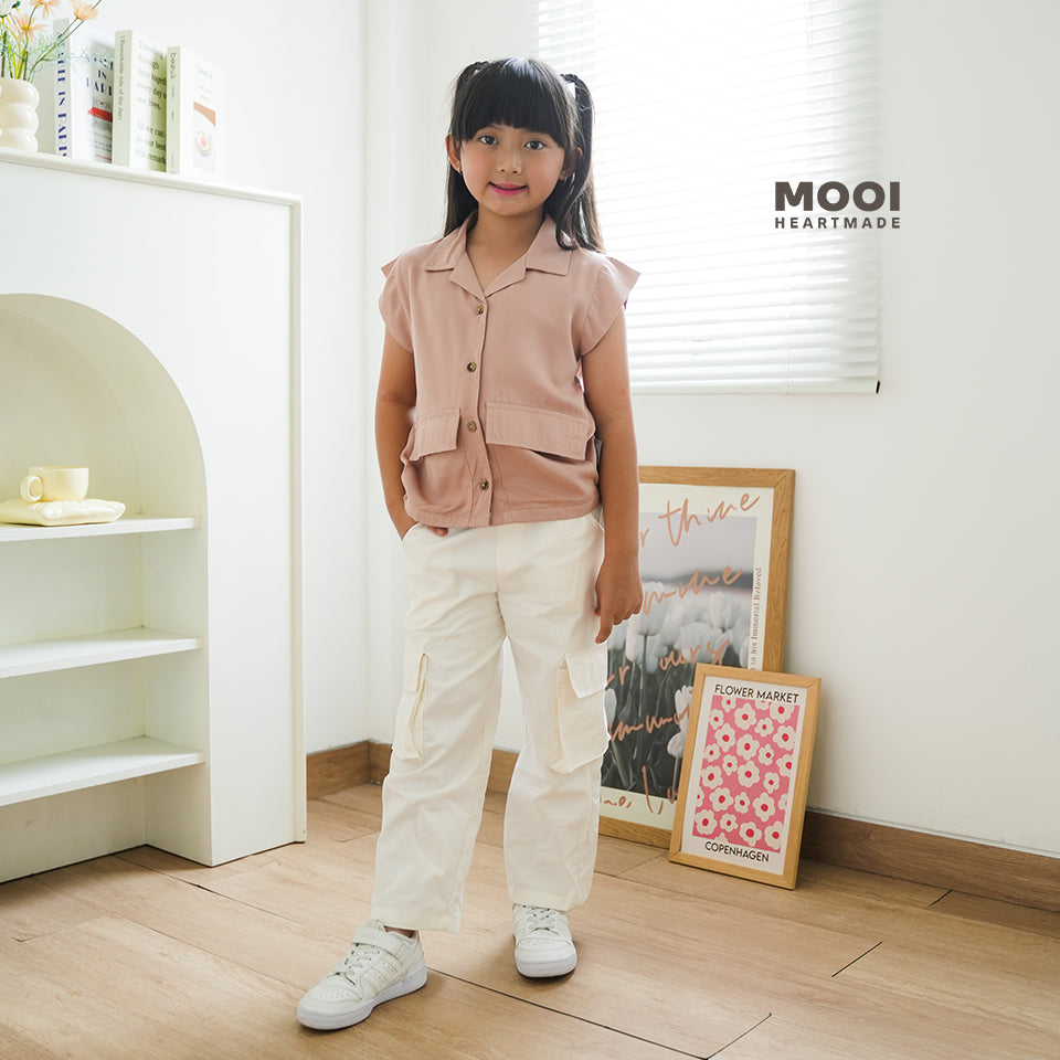 Mooi Celana Panjang Chinos Cargo Anak Perempuan Rachel Cargo Pants