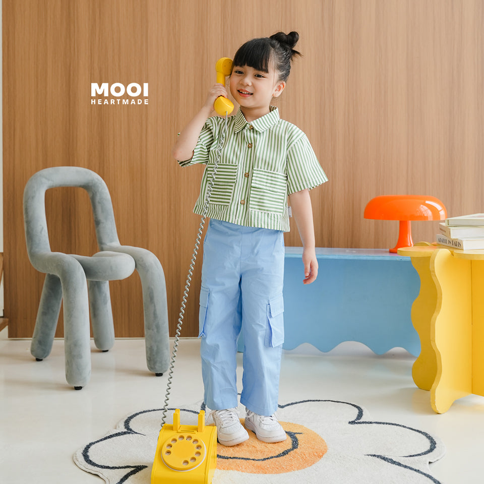 Mooi Celana Panjang Chinos Cargo Anak Perempuan Rachel Cargo Pants