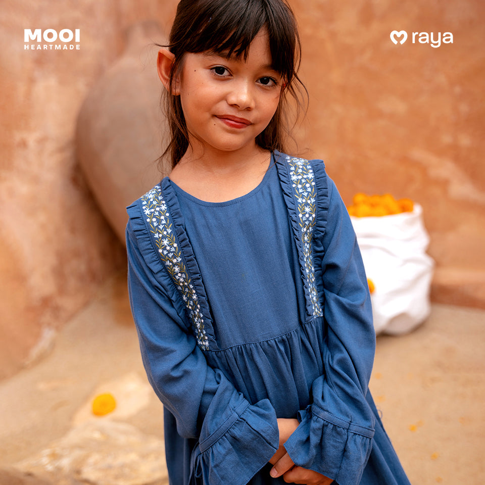 Mooi Dress Anak Gamis Anak Perempuan Raya Collection Maisha Gamis