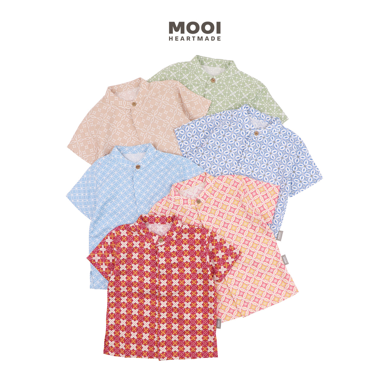 Mooi Atasan Batik Kemeja Anak Laki-Laki Zayyan Batik Shirt