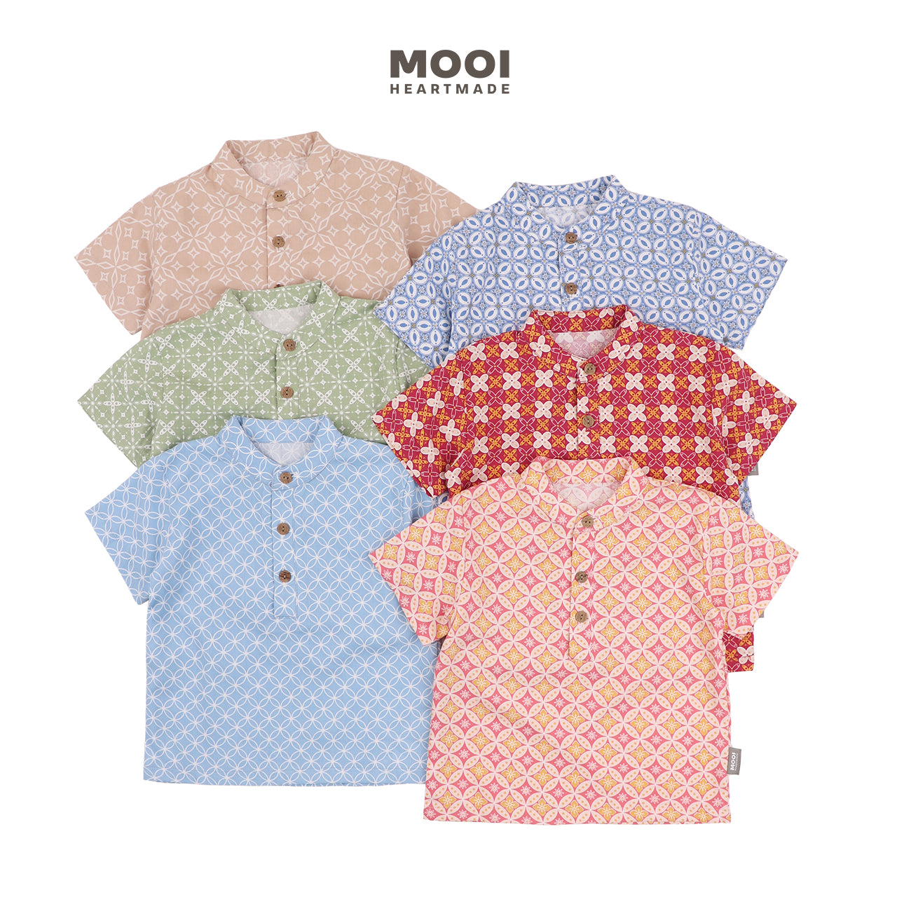 Mooi Atasan Batik Kemeja Anak Laki-Laki Akandra Batik Shirt