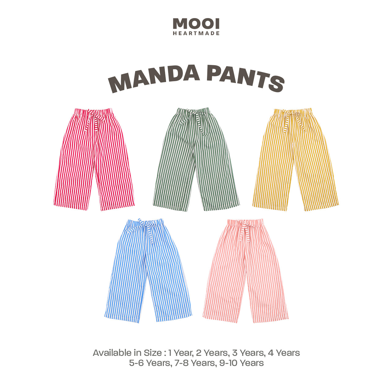 Mooi Celana Panjang Anak Perempuan Manda Striped Pants