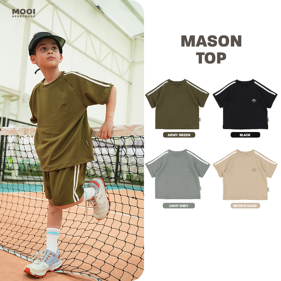 Mooi Kaos Anak Laki - Laki Mason Top