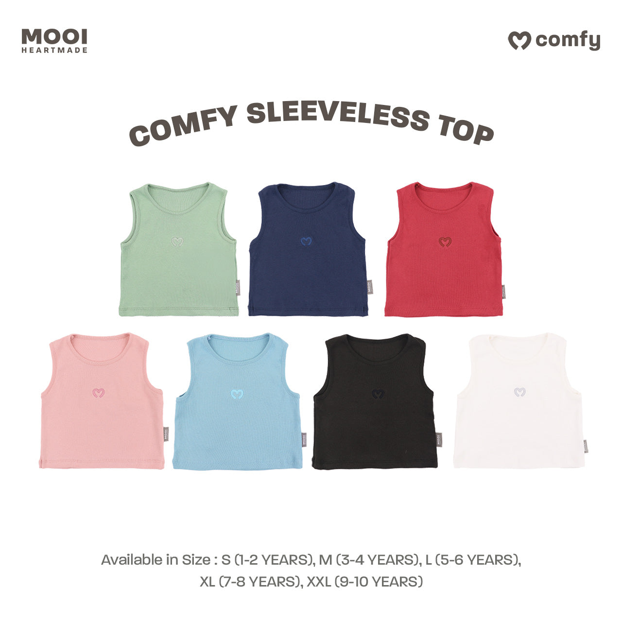 Mooi Atasan Anak Perempuan Comfy Sleeveless Top