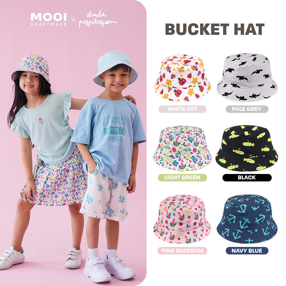 Mooi X Dinda Puspitasari Topi Anak Bucket Hat