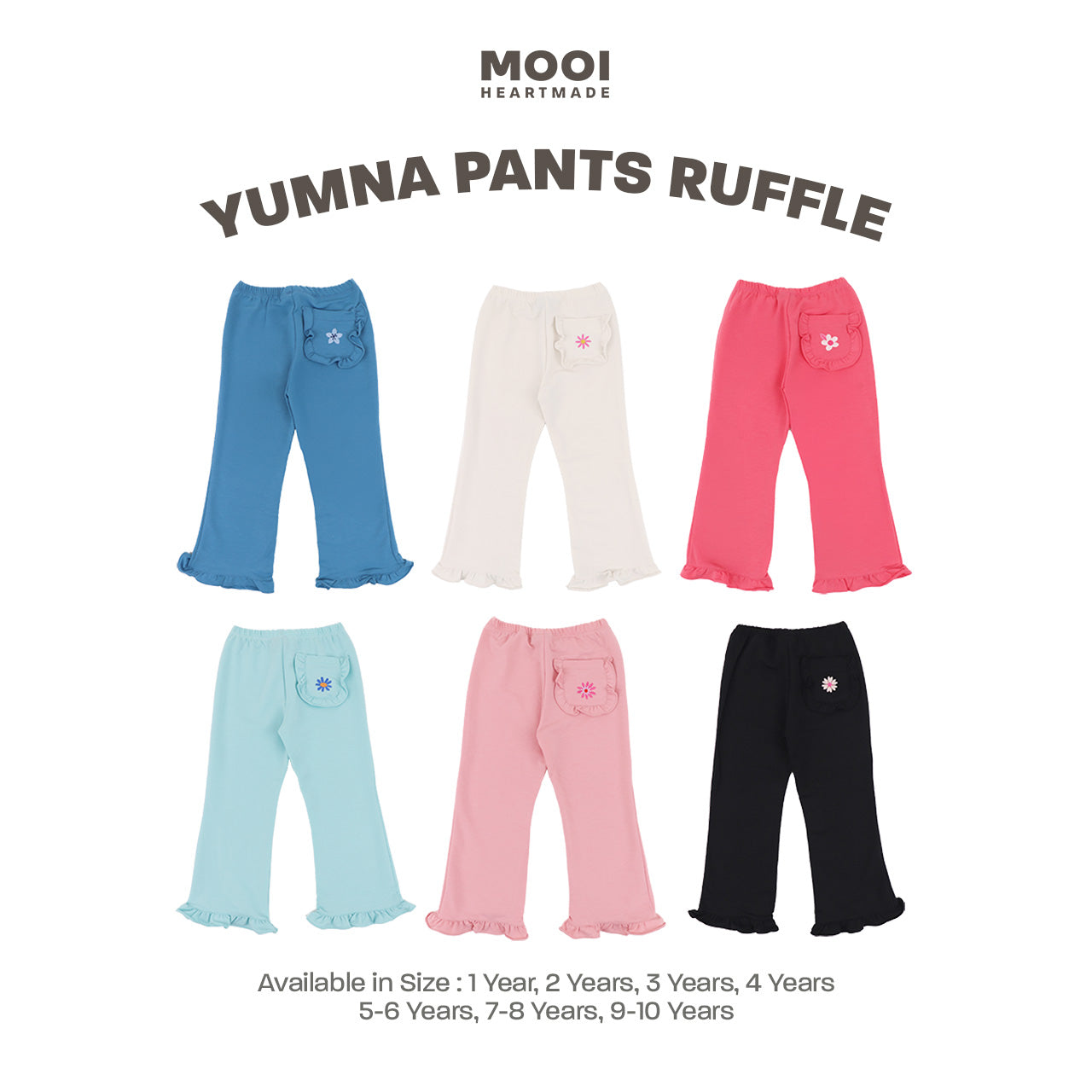 Mooi Celana Panjang Anak Perempuan Yumna Pants Ruffle