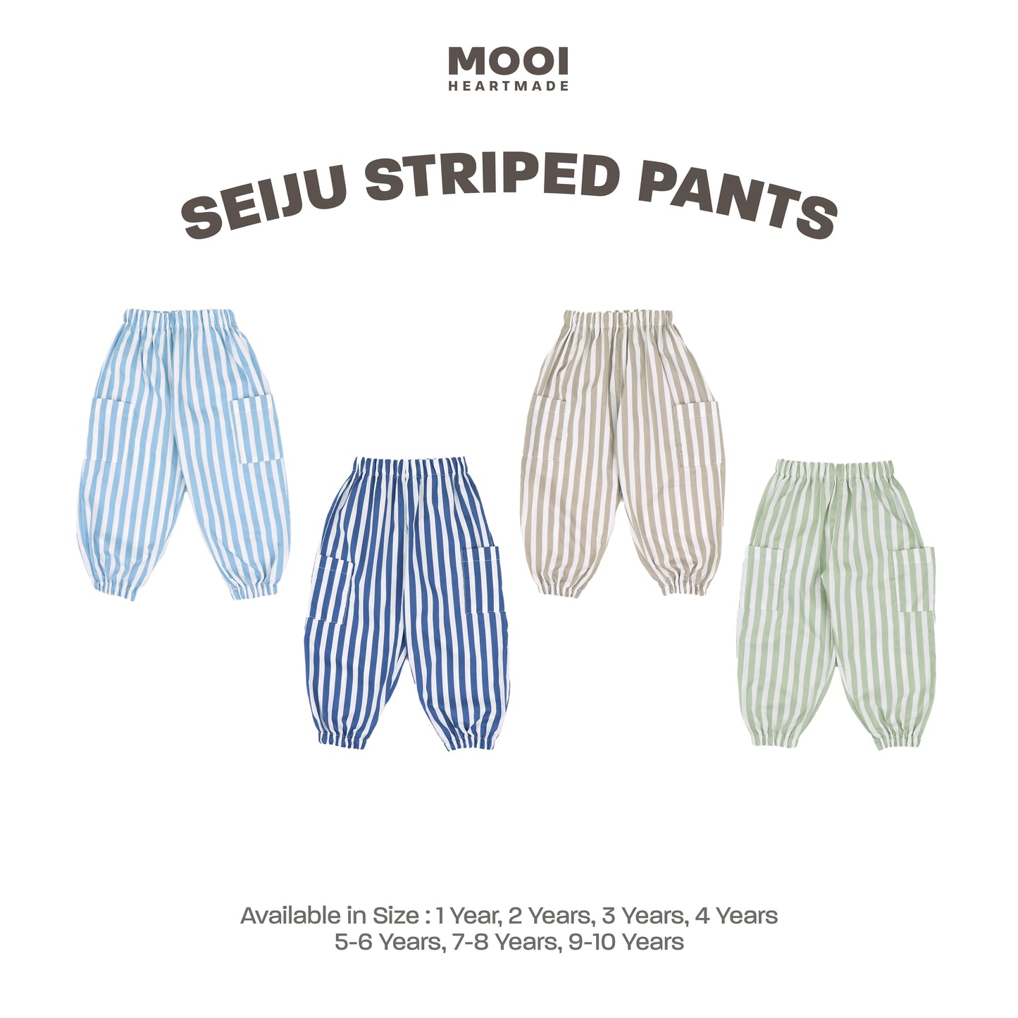 Mooi Celana Panjang Chinos Anak Seiju Striped Pants