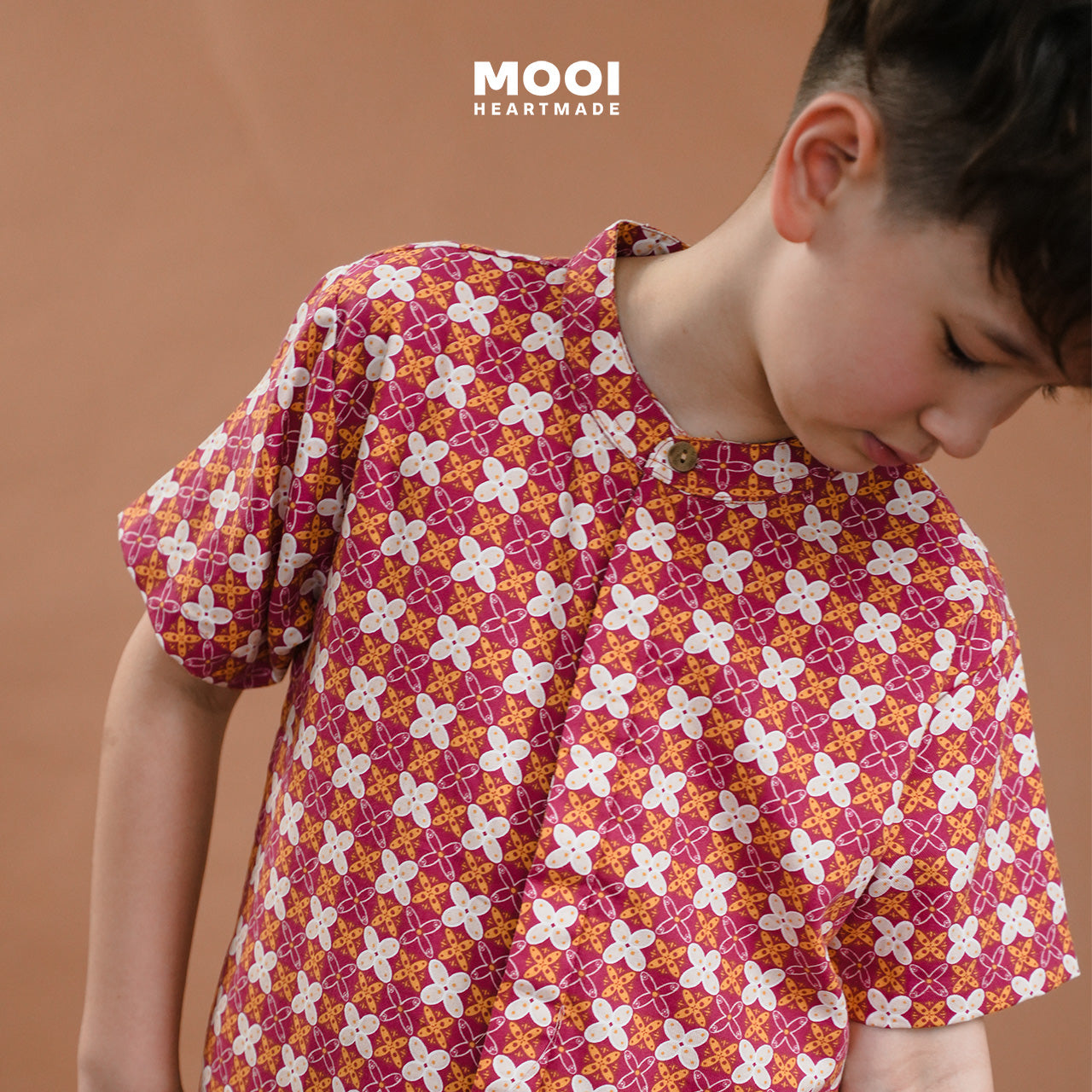 Mooi Atasan Batik Kemeja Anak Laki-Laki Zayyan Batik Shirt