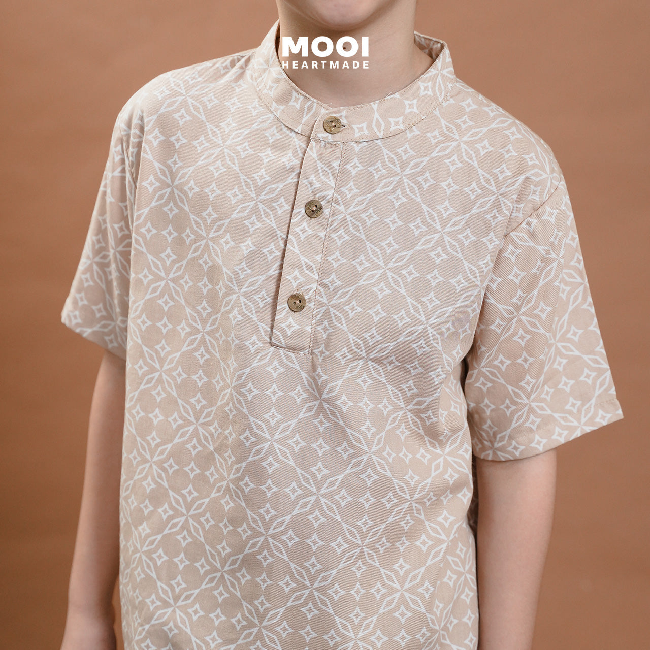 Mooi Atasan Batik Kemeja Anak Laki-Laki Akandra Batik Shirt