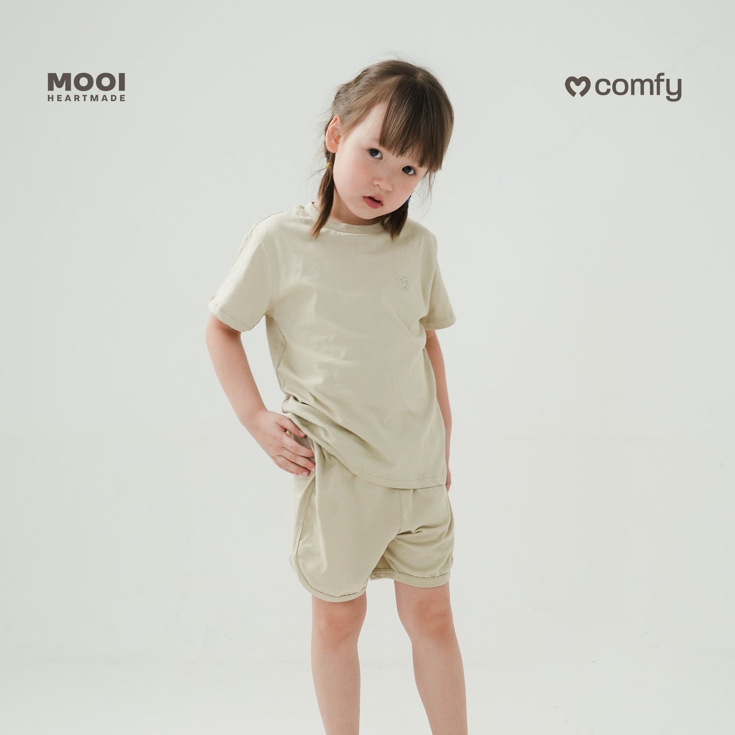 Mooi Setelan Anak Kaos Anak Comfy Retro Set