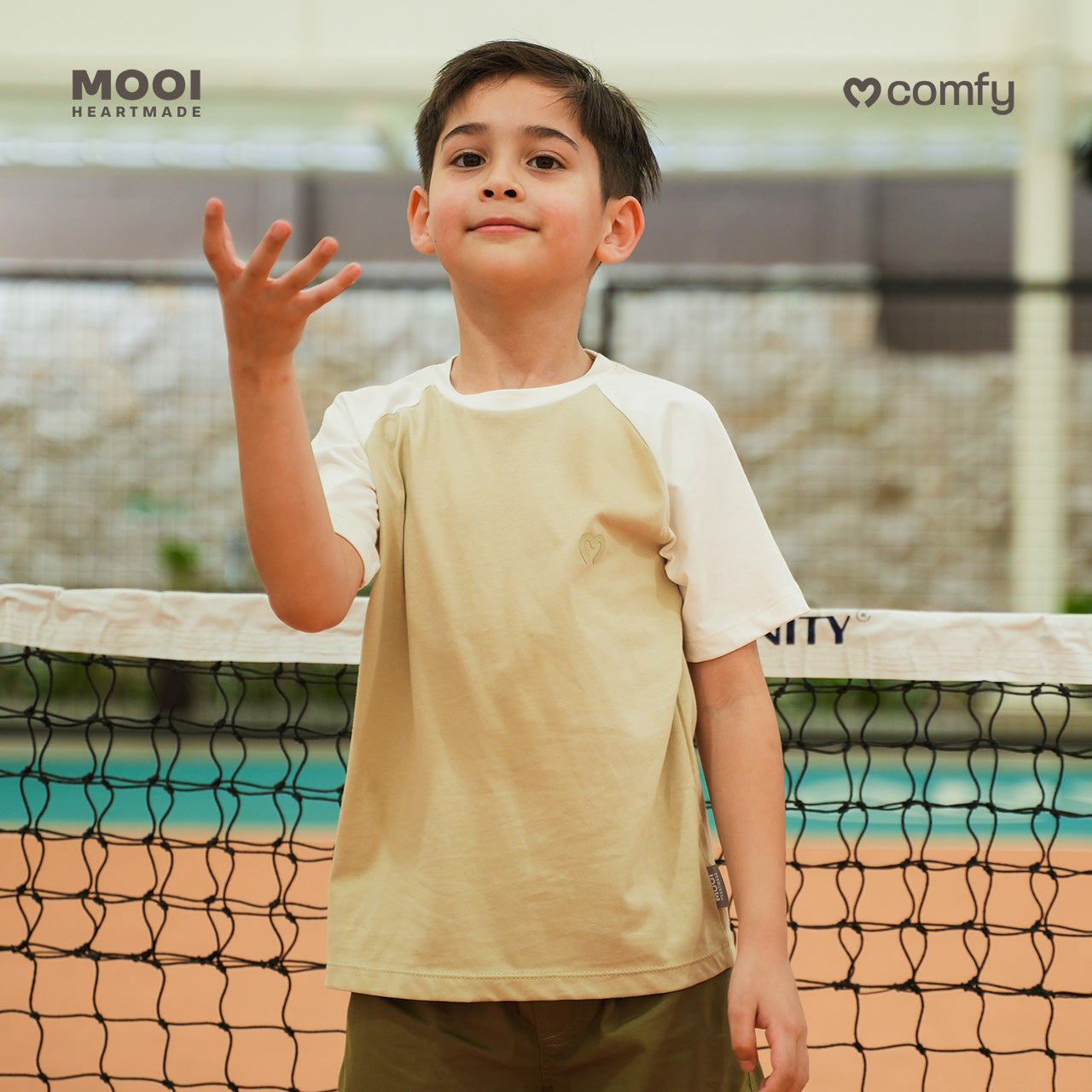 Mooi Kaos Anak Laki-Laki Comfy Reglan T-Shirt
