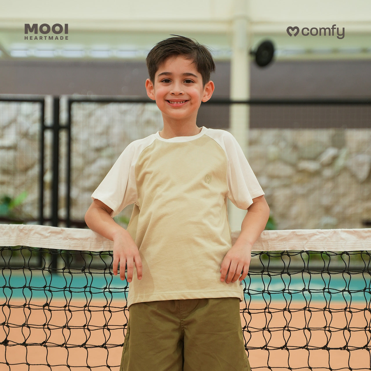 Mooi Kaos Anak Laki-Laki Comfy Reglan T-Shirt
