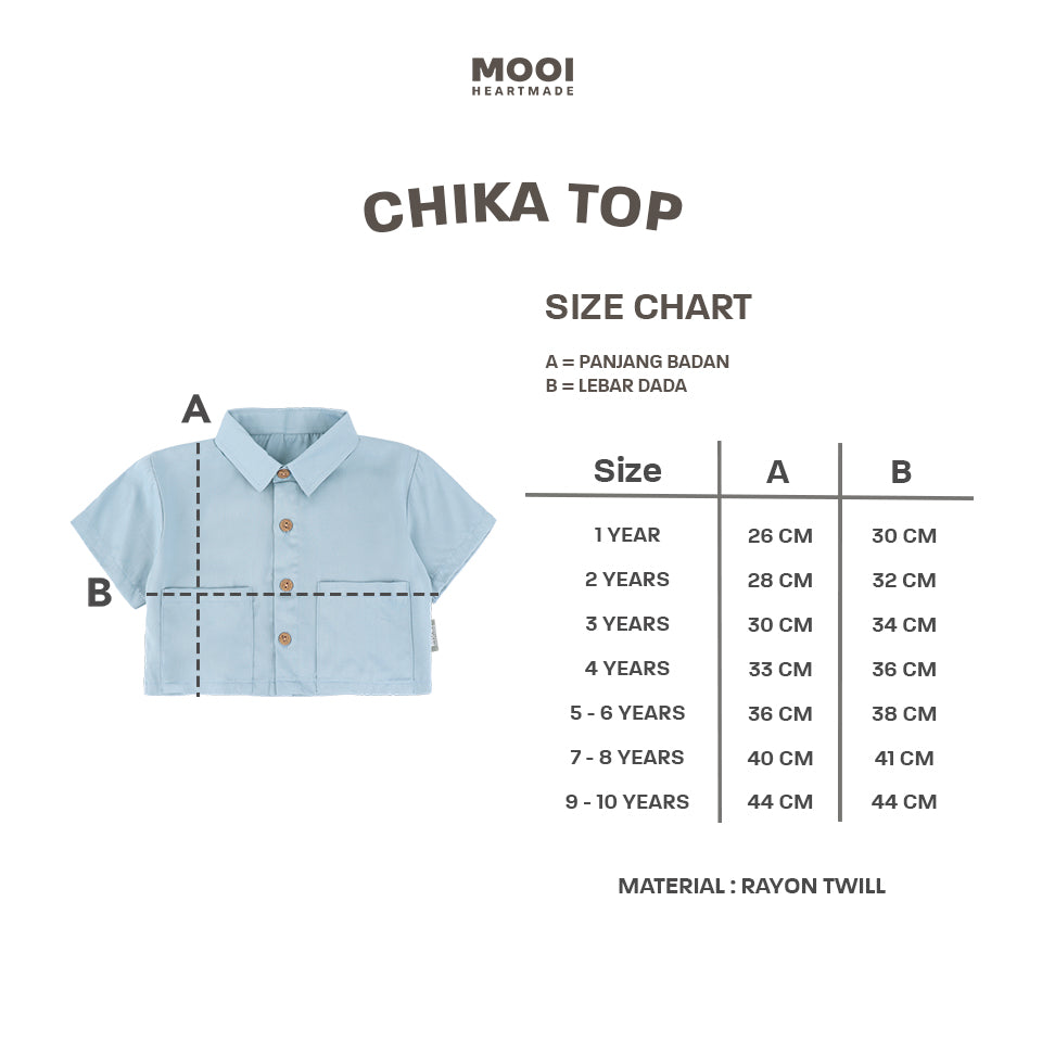Mooi Atasan Anak Perempuan Chika Top