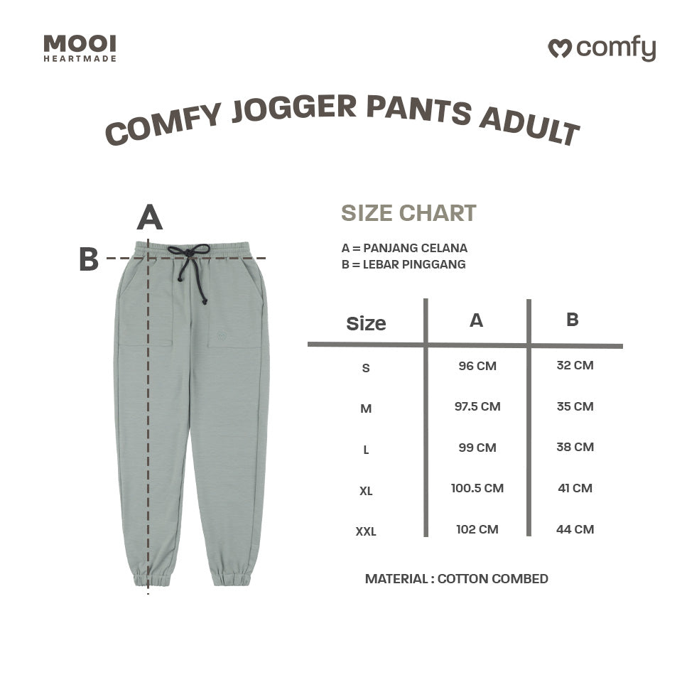Mooi Celana Jogger Dewasa Comfy Jogger Pocket Adult