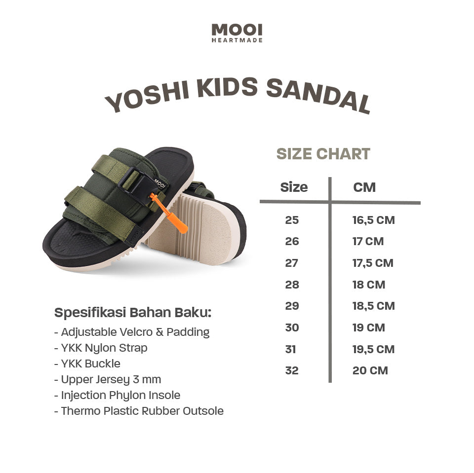 Mooi Sandal Traveling Anak Yoshi