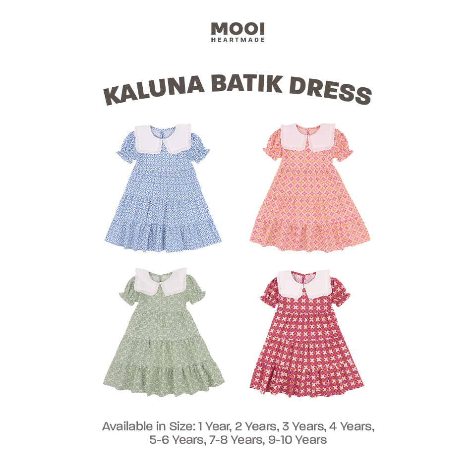Mooi Dress Anak Perempuan Kaluna Batik Dress