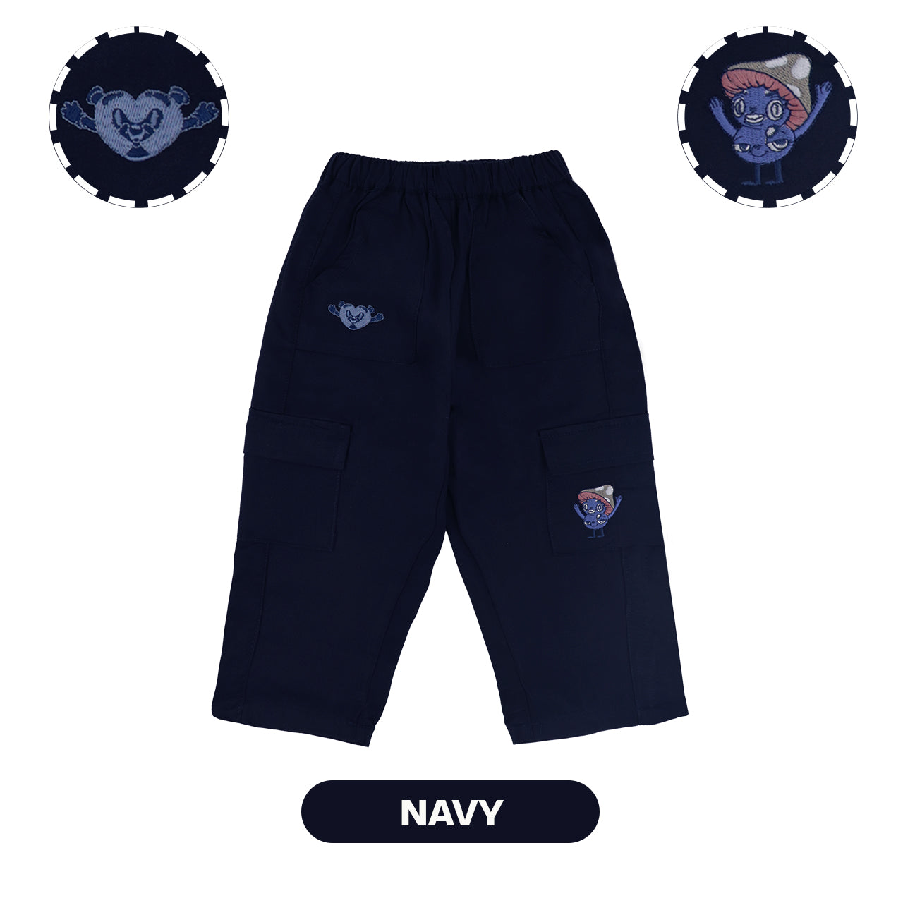 Mooi X Muklay Celana Panjang Cargo Anak Jeno Long Cargo Pants Kids