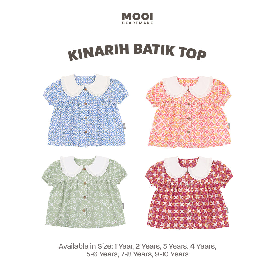 Mooi Atasan Batik Anak Perempuan Kinarih Batik Top
