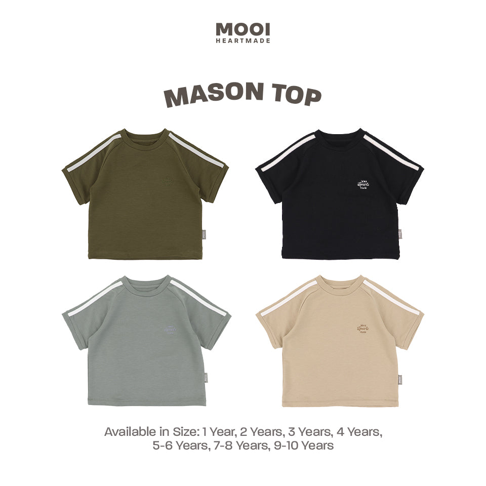 Mooi Kaos Anak Laki - Laki Mason Top