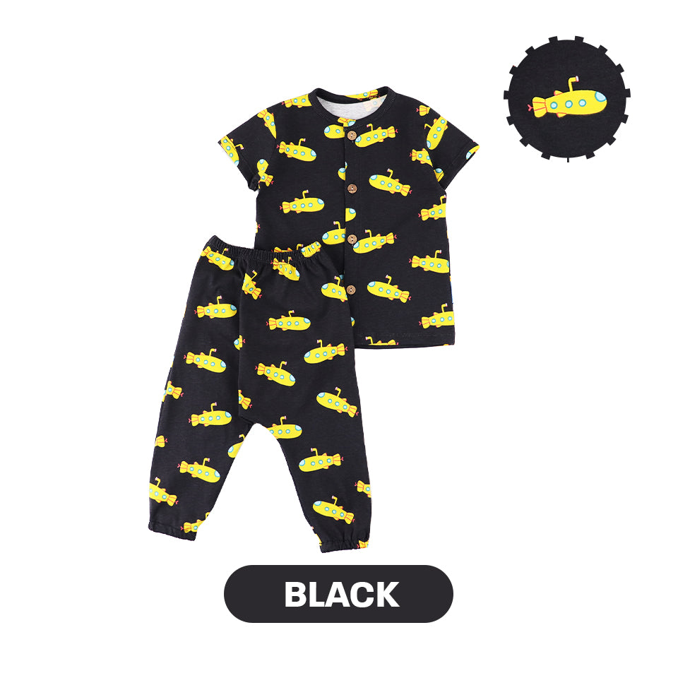 Mooi X Dinda Puspitasari Setelan Bayi Ollie Long Button Set