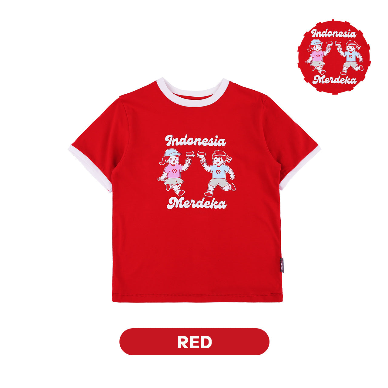 Mooi Merdeka Kaos Kemerdekaan 17 Agustus T-shirt Anak Merdeka Vintage Tee Indonesia Merdeka
