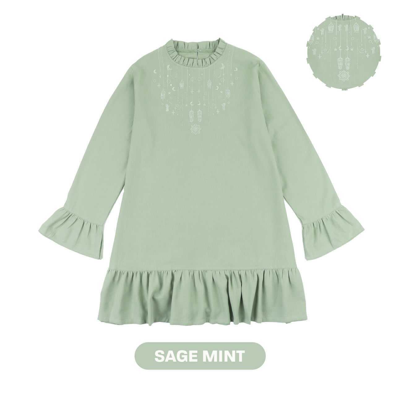 Mooi x Nussa Rarra Tunic Basic Adult Tunik Wanita Atasan Wanita Raya Collection