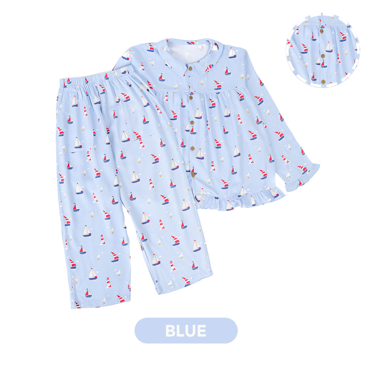 Mooi Piyama Dewasa Setelan Alora Long Pajamas Adult