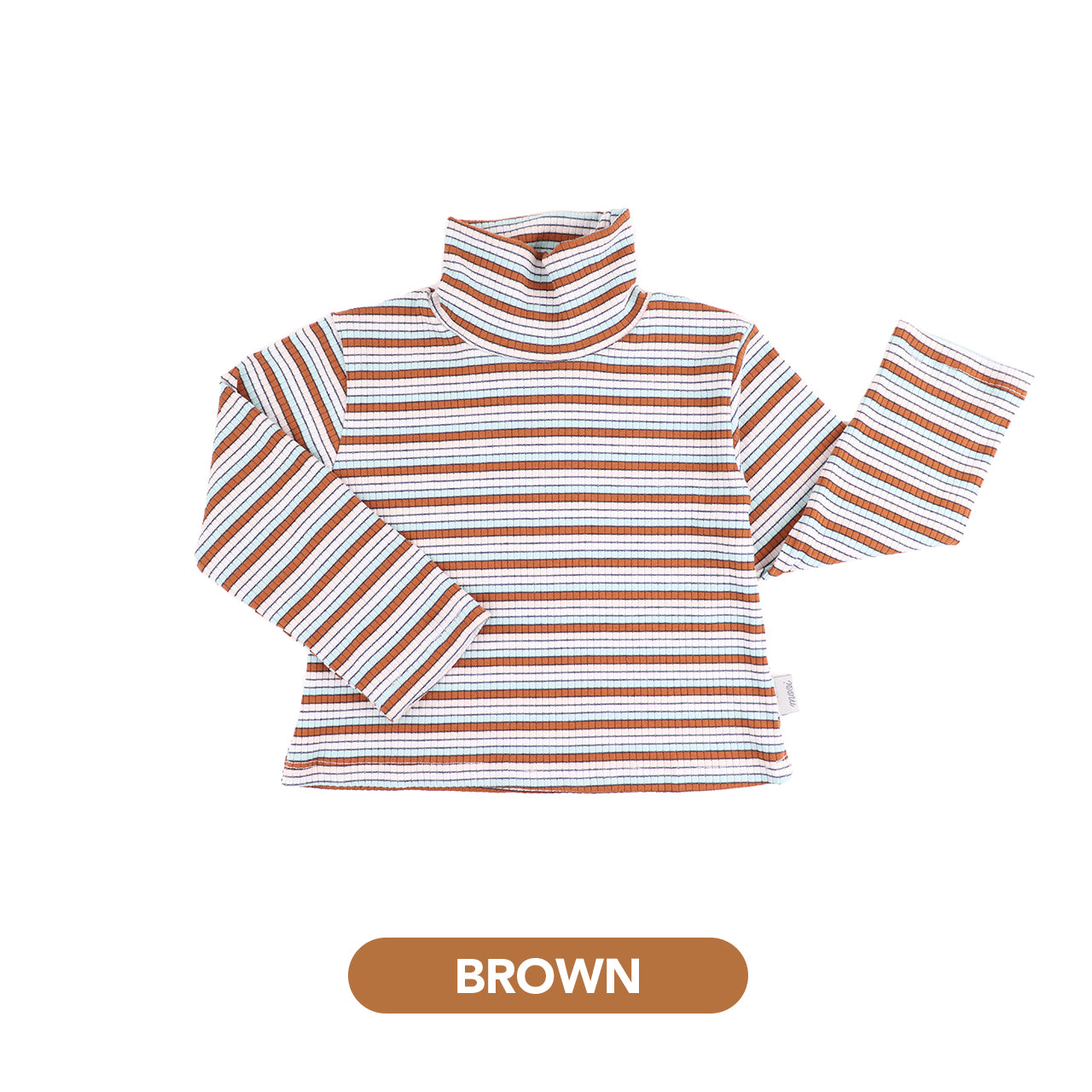 Mooi Atasan Anak Ren Turtle Neck Striped