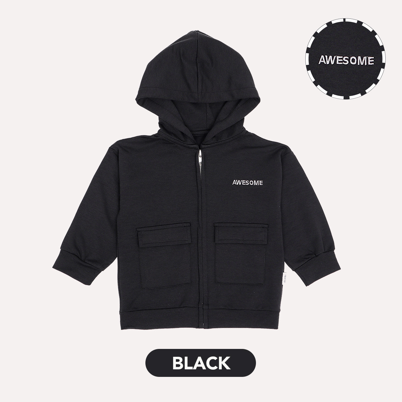 Mooi Atasan Hoodie Panjang Anak Mikey Hoodie