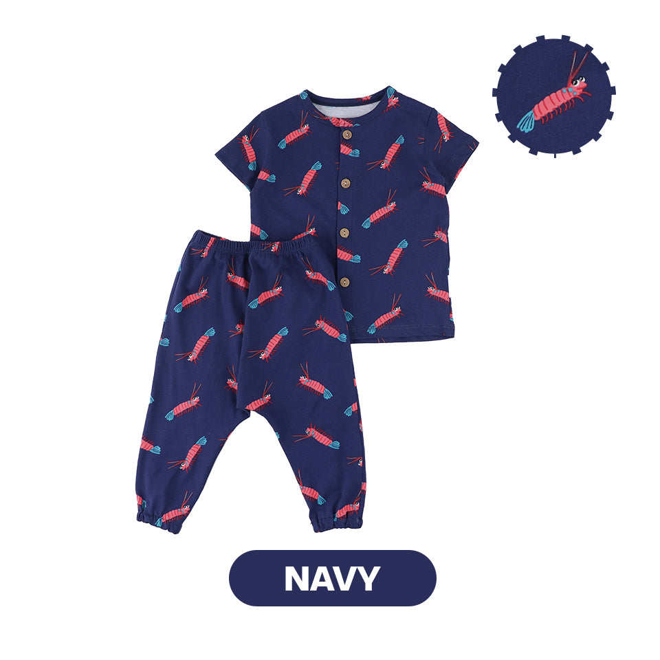 Mooi X Dinda Puspitasari Setelan Bayi Ollie Long Button Set