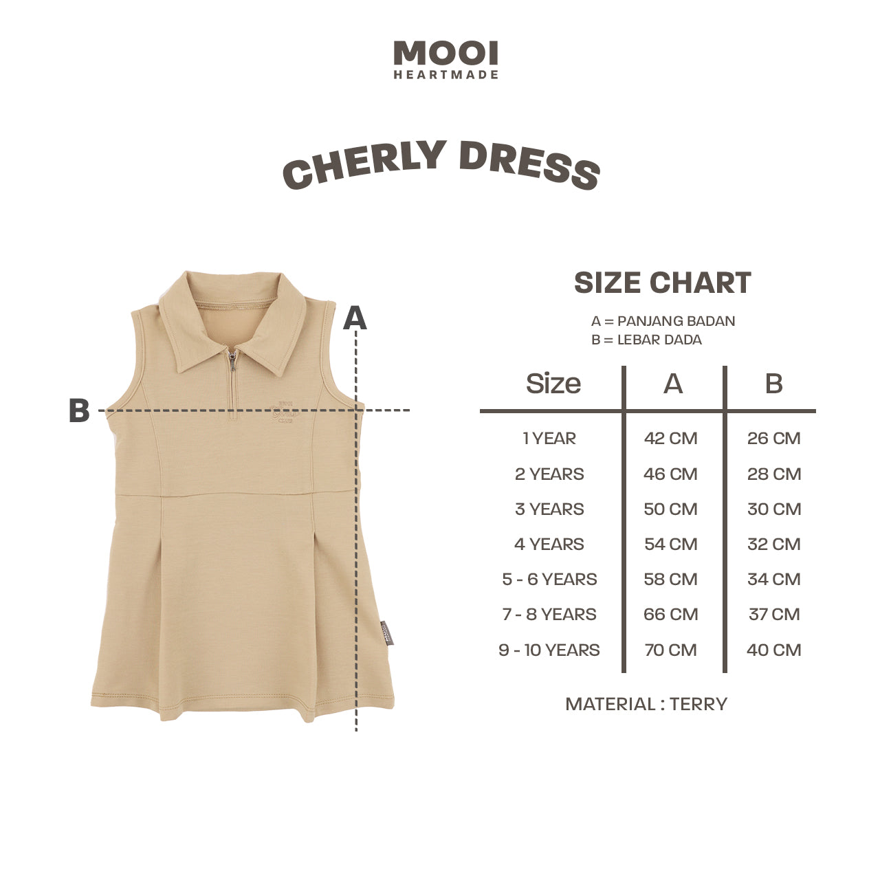 Mooi Dress Anak Perempuan Cherly Dress