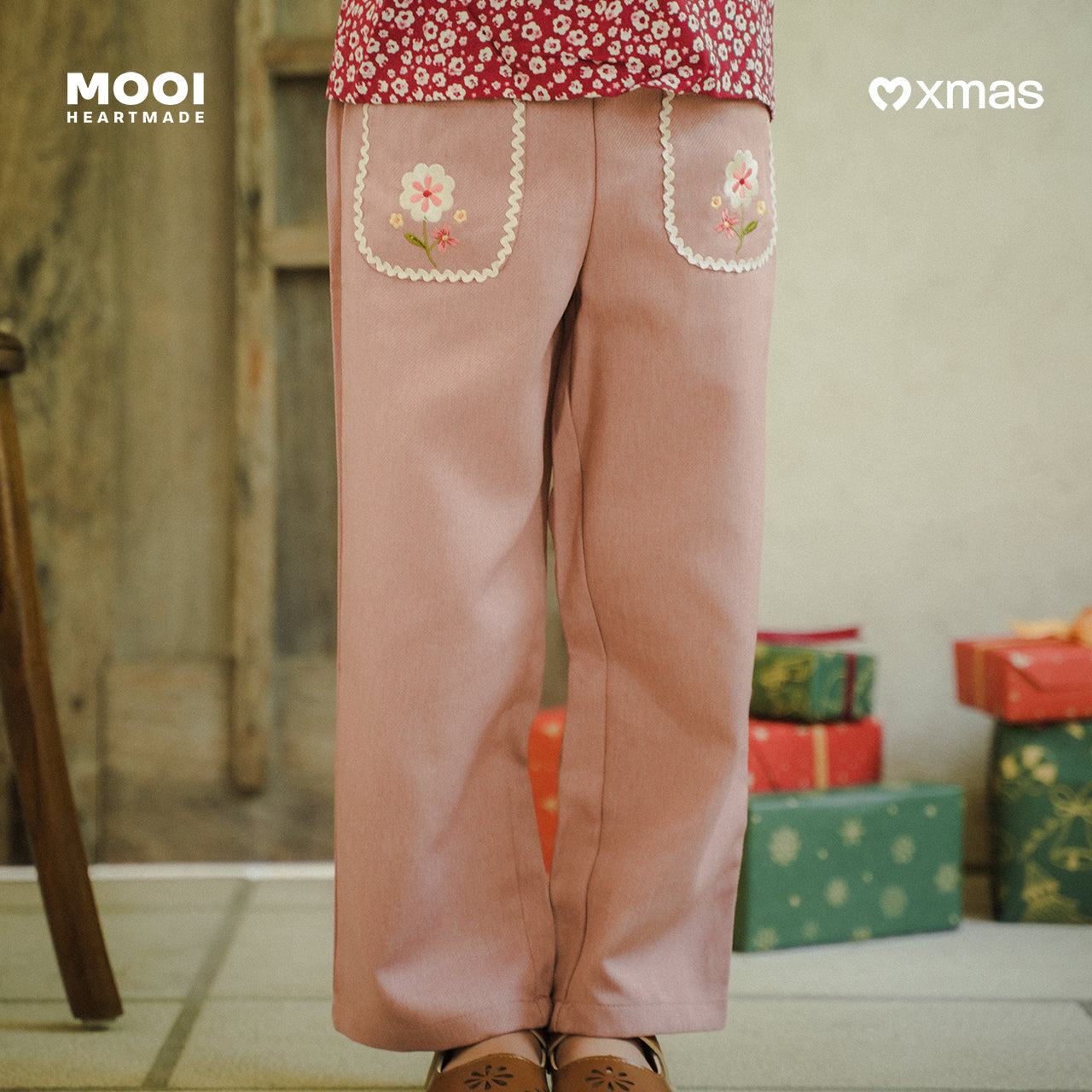 Mooi Celana Panjang Anak Perempuan Christmas Collection Maggy Pants