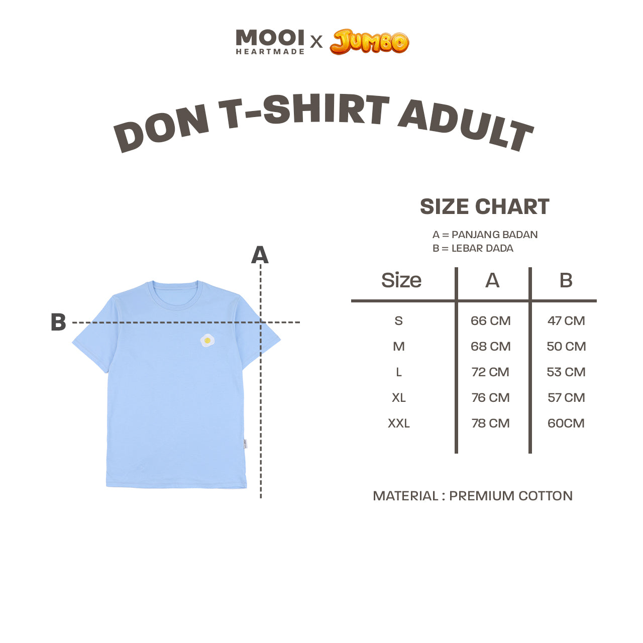 Mooi x Jumbo Kaos Dewasa Don T-shirt Adult