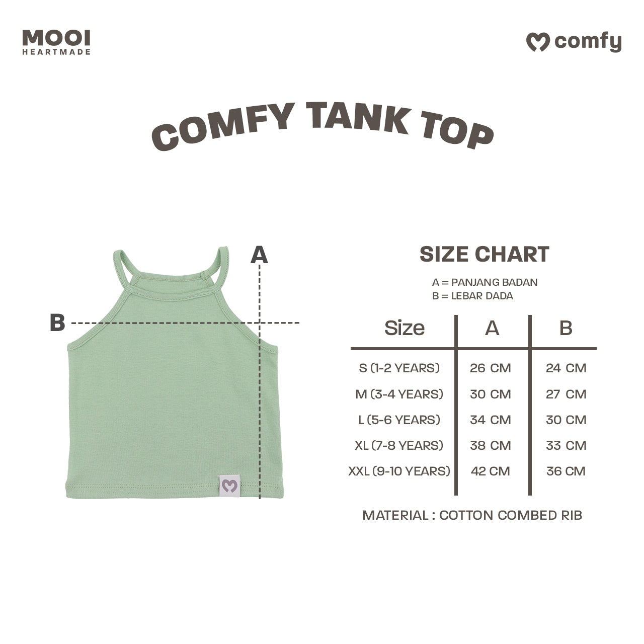 Mooi Atasan Anak Perempuan Comfy Tanktop