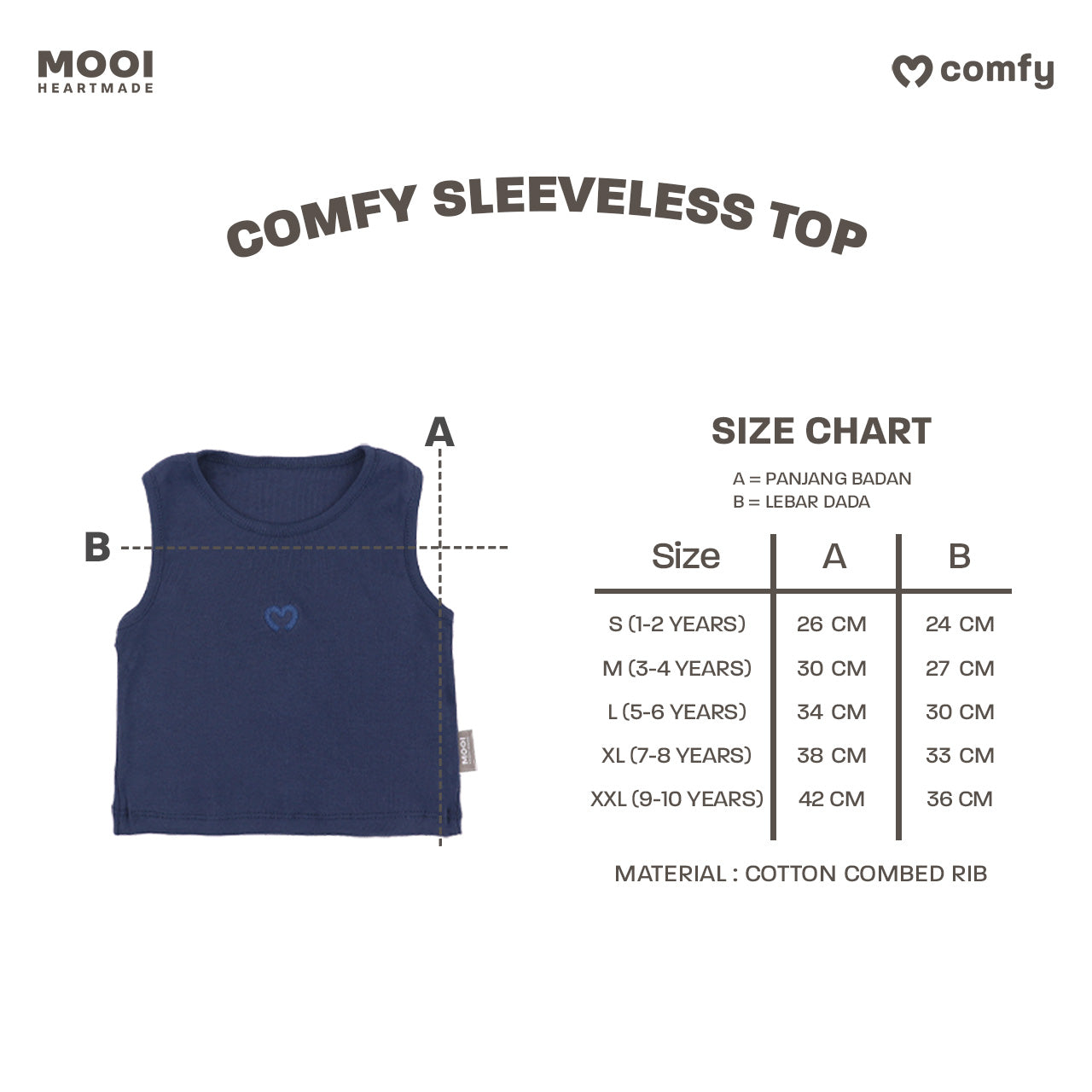Mooi Atasan Anak Perempuan Comfy Sleeveless Top