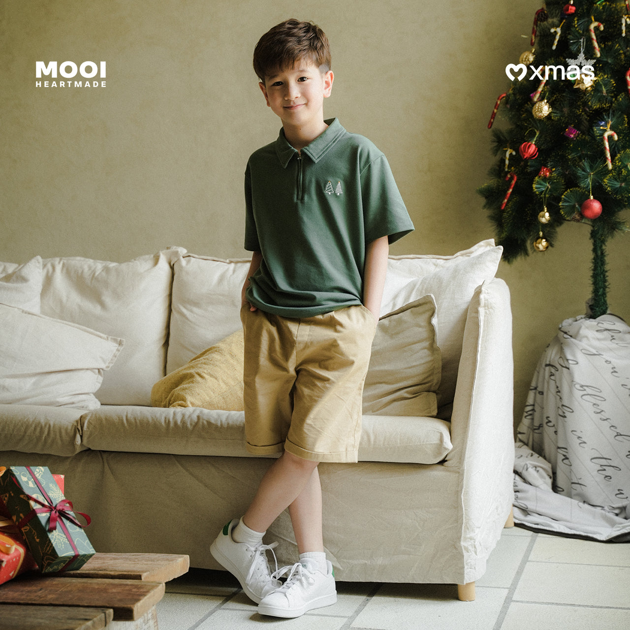 Mooi Celana Pendek Anak Laki-laki Christmas Collection Mateo Short Pants