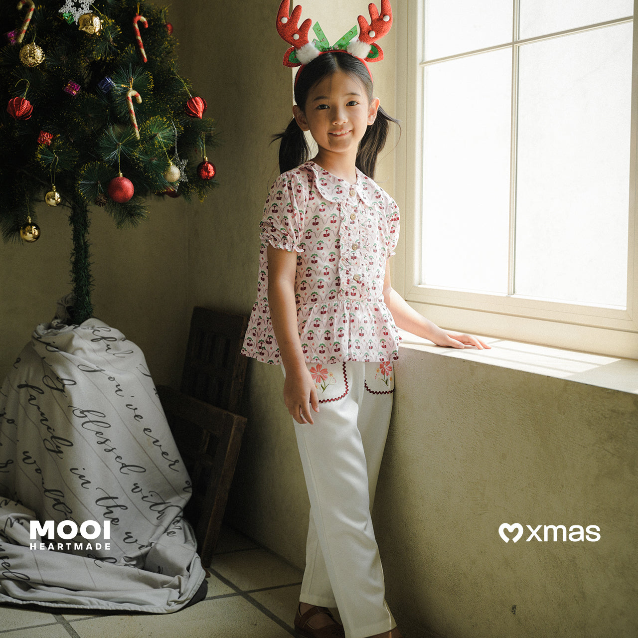 Mooi Celana Panjang Anak Perempuan Christmas Collection Maggy Pants