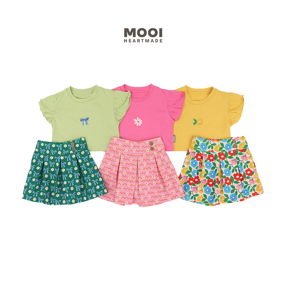Mooi Setelan Anak Perempuan Ella Skort Set